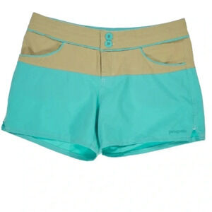 Patagonia Women's Colorblock Stretch Wavefarer Shorts Size 2
